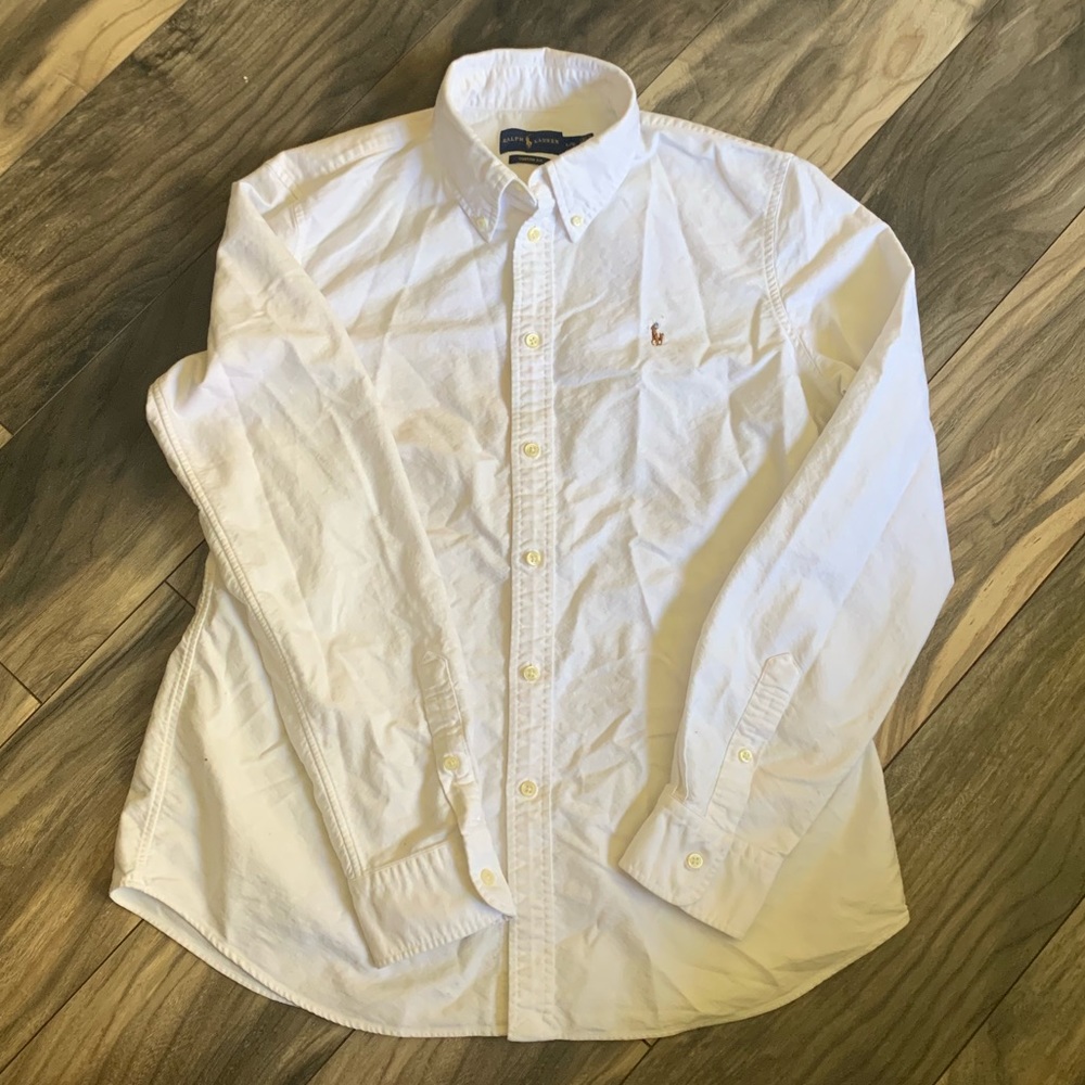 White Ralph Lauren button down